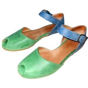 Peep toe leather sandals by ADI KILAV